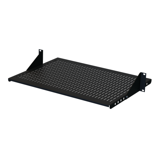 Product image for Hoffman ESHVA23 Adjustable Steel Vented Shelf, fits 23 in. LAN R., Black, Steel