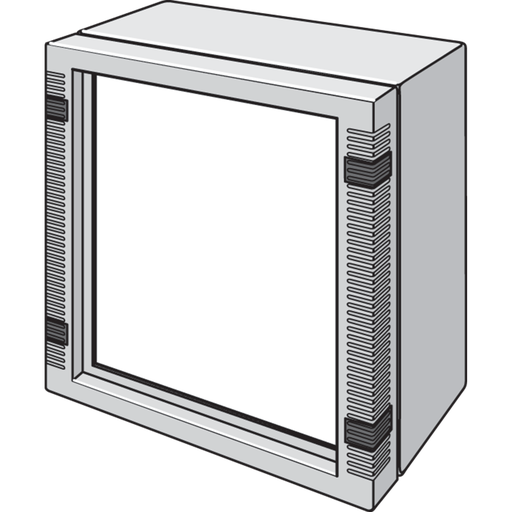 Product image for Hoffman LFP2525 Front Plate, INLINE, fits 250x 250mm, Aluminum