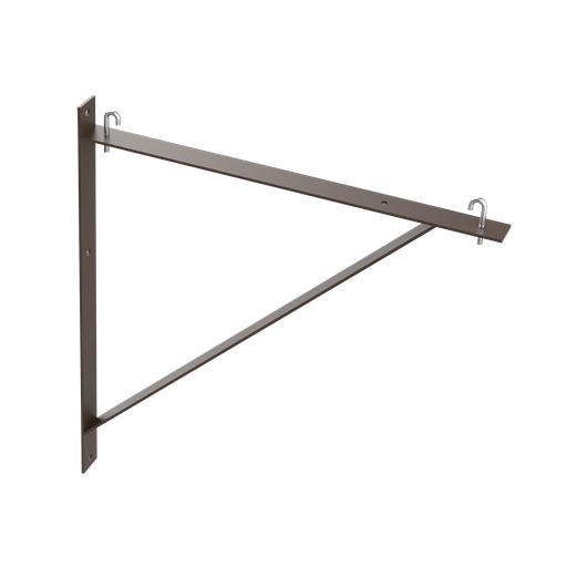 Product image for Hoffman LTSB24BLK Triangle Support Bracket Kit, fits 12.00, 18.00, 24.00, Black, Steel