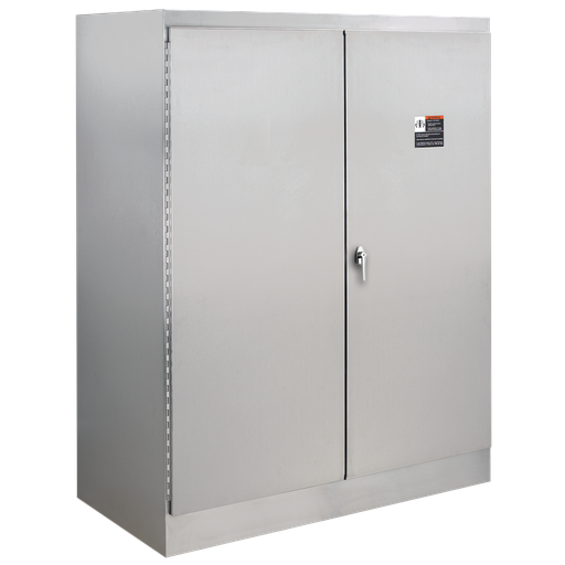 Freestand Type 12 2 Door Single Access, 72x72x24, Brushed, SS304