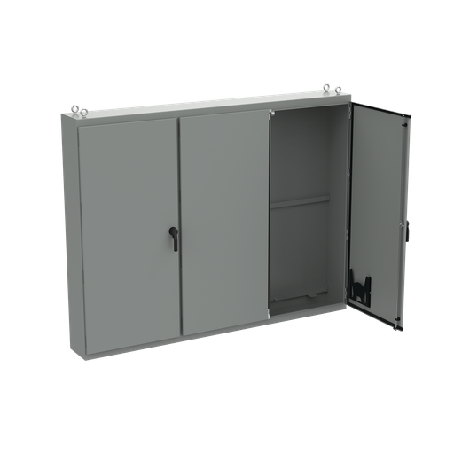 Product image for Hoffman A86M3E20LPG Free-Stand, Multi-Door, Type 12, 86.12x112.00x20.12, Gray, Steel LP