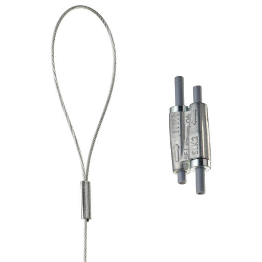 Caddy SLK15L2LP Tool-free 1.5mm Wire Rope Hanger Kit with Loop End-Fitting - 6.6' Long - 44LB Product image for Caddy SLK15L2LP Tool-free 1.5mm Wire Rope Hanger Kit with Loop End-Fitting - 6.6' Long - 44LB