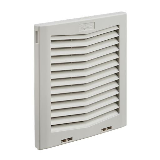 Product image for Hoffman HG1000404 HG Filter Fan Exhaust Grilles, fits HF10 fans, 10-inch, IP54, Lt Gray