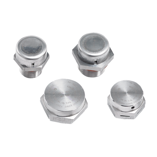 Product image for Hoffman EXEBDM20SS6 Hazardous Location Breather Drains, 40x 40x 25mm, SS Type 316