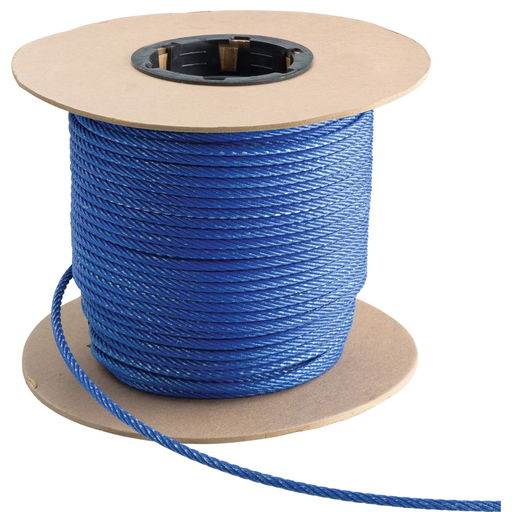 Product image for Caddy CSB36CBL #36 Blue Restraint Cable, Steel, 3/16" Dia., 250ft Reel