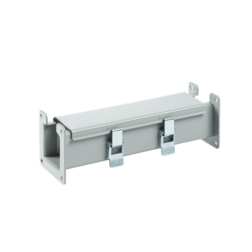 Product image for Hoffman F22L12 Lay-In NEMA Type 12 Wireway Straight Section, 2.5" x 2.5" x 12", Gray, Steel