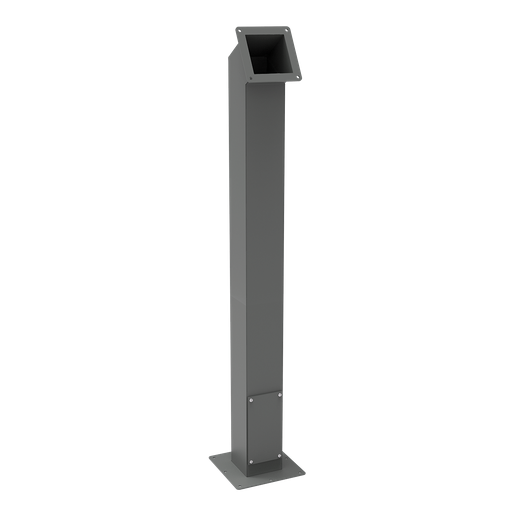 Pedestal System Angled Column, 41.00x6.00x6.00, Gray, Mild Steel
