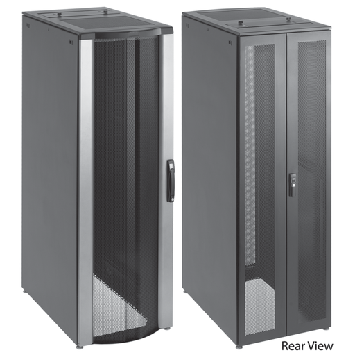 ProLine FloTek PC Server Cabinet with Sides, 2000x600x1100mm, Black, Steel