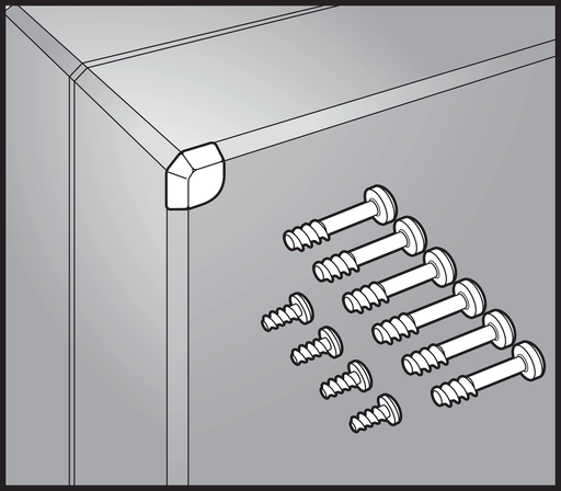 Product image for Hoffman QDHK QLINE D Hardware Kit, fits QLINE D