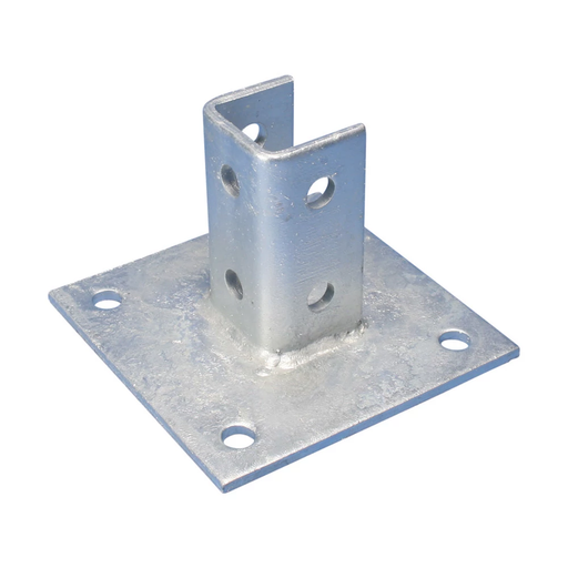 Product image for Caddy P11SQ000EG Post Base for Strut Type A, EG, 6" x 6" x 3.5" x 0.81"