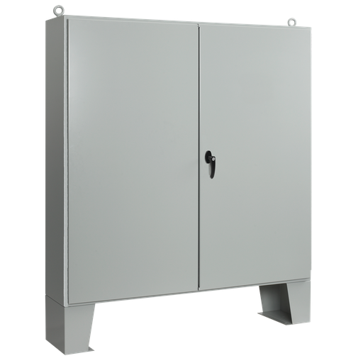 Two-Door Floorstand Gray Inside Type 12, 60.06x60.06x12.06, Gray, Steel