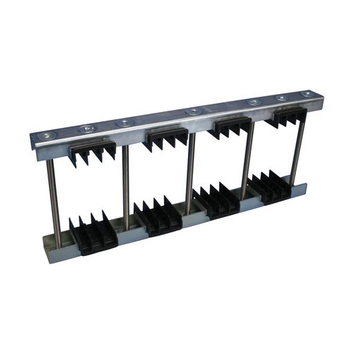Product image for Erico 561540 Universal Busbar Support with Neutral Circuit, High Ampacity, 1 3 Busbars per Phase, 6.3" Busbar Width