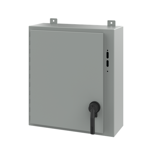 Disconnect Enclosure with Handle Type 12, 24.00x21.38x8.00, Gray, Steel