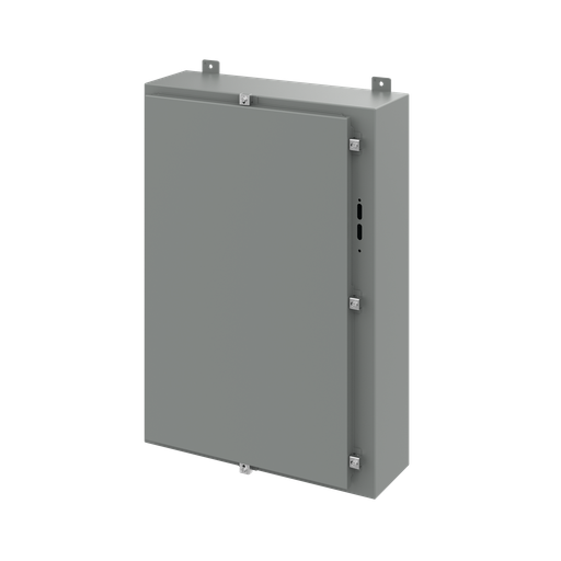 Product image for Hoffman A36HS2508LP Disconnect Enclosure with Clamps, Type 4, 36" x 25.38" x 8", Gray, Steel