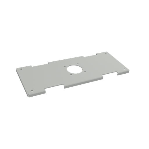 Support Bracket for Concept HMI, fits 180-mm deep, Lt Gray, Steel