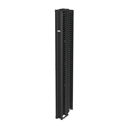 Product image for Hoffman DV6DF8 CABLETEK Vertical Cable Manager, 96" x 7.25"00x 21.20"0, Black, Aluminium