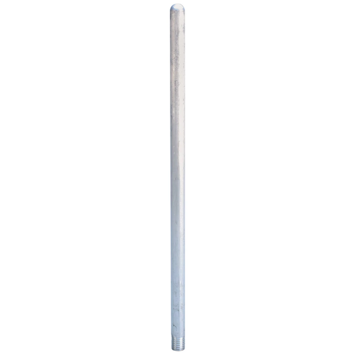 Product image for Erico LPA222ST Air Terminal, Imperial Thread, Aluminum, 1/2" dia, Blunt, 12"