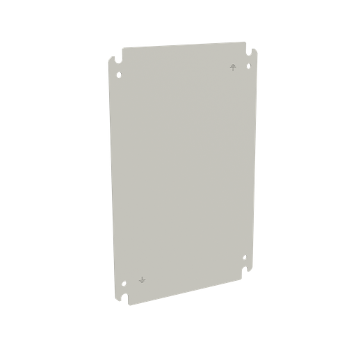 ZonEx ATEX Back Panel, fits 620x450mm, White, Mild Steel