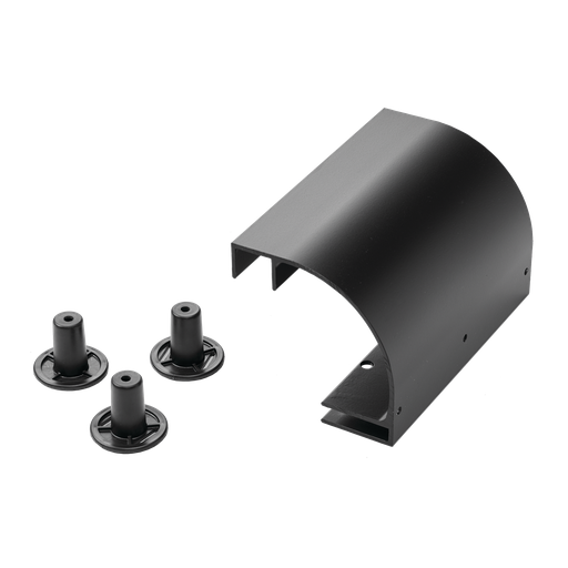 Product image for Hoffman LSRDBLK Stringer Radius Drop Kit, Black, Aluminum
