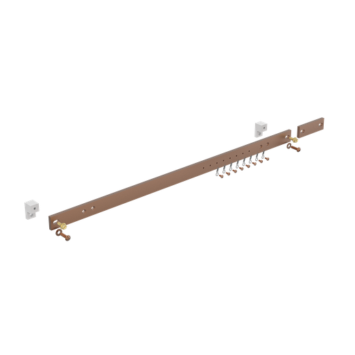 Product image for Hoffman DG23 Horizontal Ground Bar Kits, 1" x 23.25", Copper