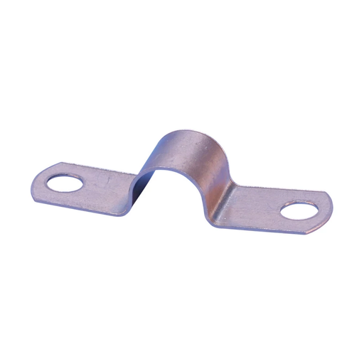 Product image for Erico LPC802 Two Hole Cable Strap, Copper, 0.469" OD, 3/8"