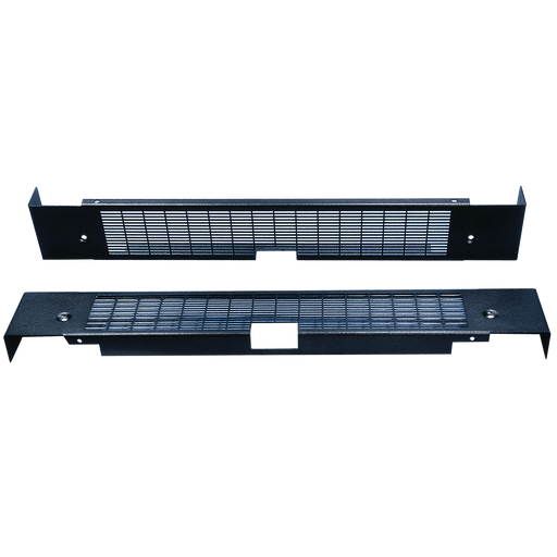 Product image for Hoffman PPBCV1600 Vented Plinth Base Covers, fits 100x600mm, Black, Steel