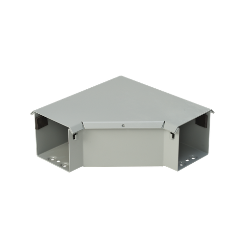 Elbow 90-Degree Lay-in Wireway, fits 6.00x6.00, Gray, Mild Steel