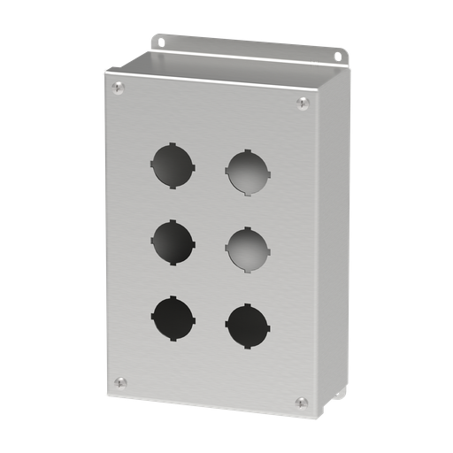 Pushbutton Screw Cover Type 4X, 6PBx30.5mm, SS316