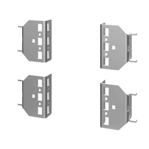 Product image for Hoffman PRB50 Frame-Reducing Brackets for Frames or Grid Straps, 50mm + 50mm, Steel