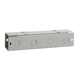 Hoffman F1010T1120GVP Lay-in Painted Flat-Cover Wireway, NEMA TYPE 1 Straight Section, 10" x 10" x 120", Gray, Steel