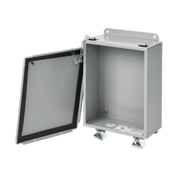 Product image for Hoffman A161410LP Lift-Off Clamp Cover, Type 12, 16.00x14.00x10.00, Gray, Mild Steel