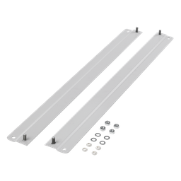 Product image for Hoffman GTBMTBKT400 Full-Width Top and Bottom Mounting-Bracket Kit with Studs, Gray, Steel