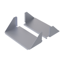 Product image for Hoffman ESHDHDA19 Double-Sided, Solid Aluminum, Heavy Duty Shelf, 4U, Aluminum