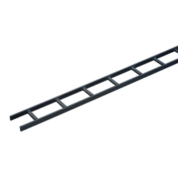 Product image for Hoffman LSS12BLK Ladder Rack Straight Sections (cULus Classified), 12" x 120", Black, Steel