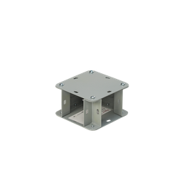 Product image for Hoffman F22G90TX 90-Degree Elbow-Tee-Cross, 2.5" x 2.5", Gray, Steel