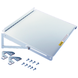 Product image for Hoffman PSHDM Folding Shelf, fits Door Fame, Lt Gray, Steel