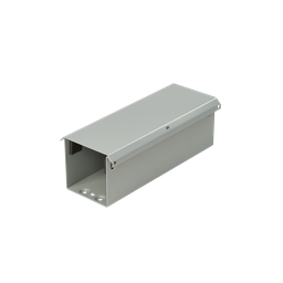 Product image for Hoffman F66T3R120 Lay-In NEMA Type 3R Wireway Straight Section, 6" x 6" x 120", Gray, Steel