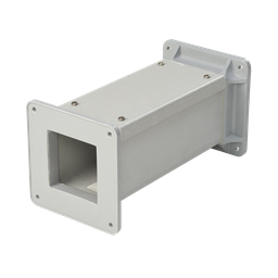 Product image for Hoffman F66W60FG Fiberglass Feed-Through NEMA Type 12 and 3R Wireway Straight Section, 6" x 6" x 60", Fiberglass