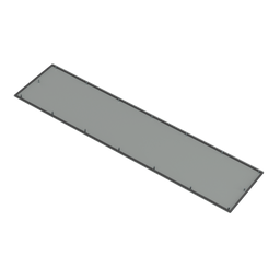 Product image for Hoffman AMOD8424FEP Flat End Plates, 84.12" x 24.12", Steel