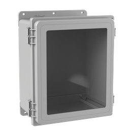 Product image for Hoffman A12106PHCW PolyPro Window Type 4X, 12.08" x 10.09" x 6.38", Polyester