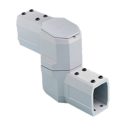 Product image for Hoffman CCS2IJLG COMPACT Series 2 Intermediate Joint, fits 45x 60mm, Lt Gray, Aluminum