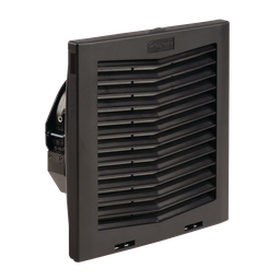 Product image for Hoffman HF1024413 HF10 Side-Mount Filter Fan, 24V, 159 CFM, Black