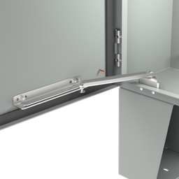 Product image for Hoffman ALGDSTOPKSS6 Door Stop Kit for Free-Stand or Floor-Mount, Stainless Steel Type 316L