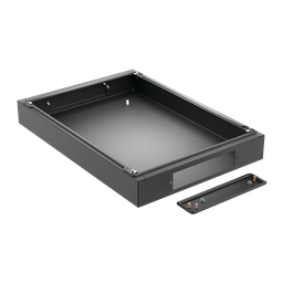 Product image for Hoffman P2B188 PROLINE G2 Fully Sealed Plinth (100mm Solid Base), fits 800x 800mm, Black, Steel