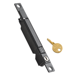 Product image for Hoffman PTKLDC Flush Keylocking Trigger Latch with Random Key Codes, Black, Steel