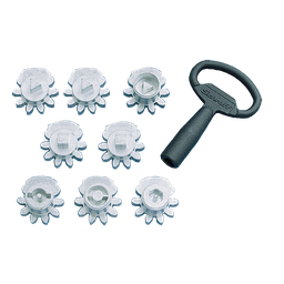 Product image for Hoffman PKOTM7 ProLine Flush Bezel Key Insert, 7-mm Triangle