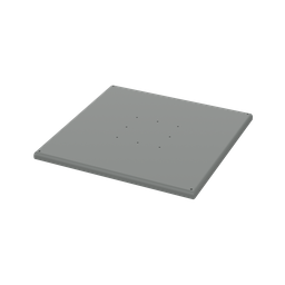 Product image for Hoffman A24SBASE Pedestals, 24" x 24", Gray, Steel