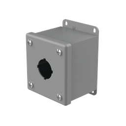 Product image for Hoffman E1PB 3.50" x 3.25" x 2.75" 1-Hole 30.5mm Pushbutton Enclosure, Type 12, Steel