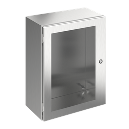 Product image for Hoffman CSD161210WSS Stainless Steel CONCEPT Window-Door Enclosures, 16" x 12" x 10", SS Type 304