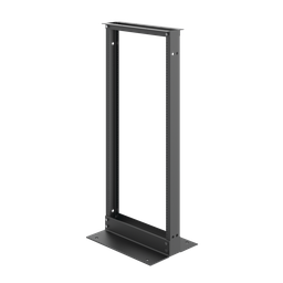 Product image for Hoffman EDR19FM24U 2-Post Open Frame Rack, 48" x 20.25" x 15", Black, Aluminum